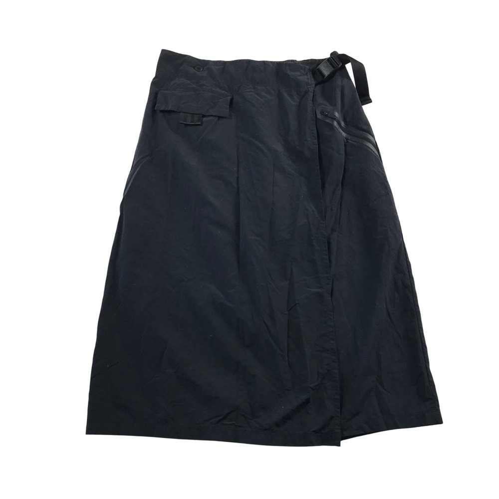 Nike Tech Pack Black Nylon Utility Wrap Cargo Midi Skirt DD4618-010 Women's M